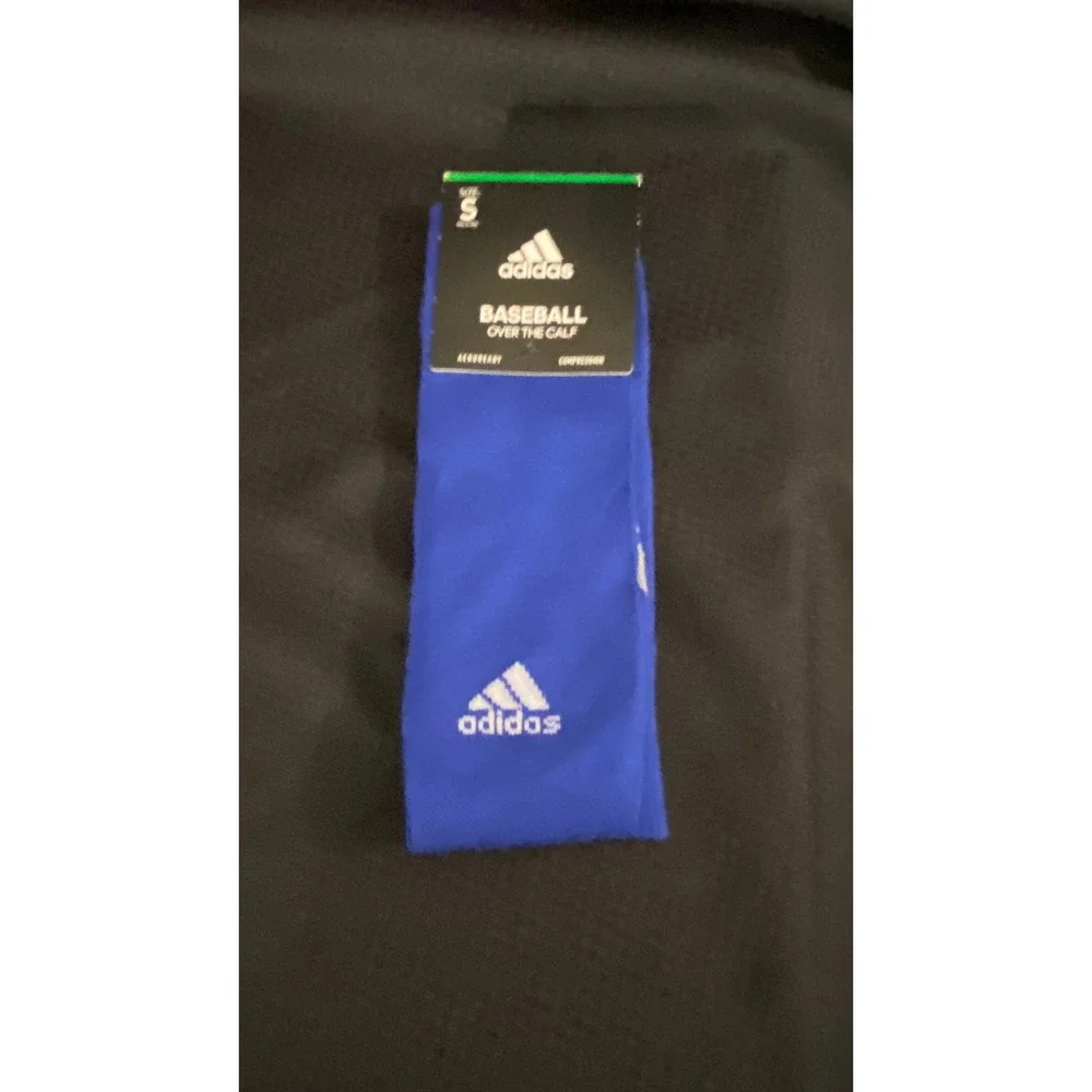 Adidas Baseball Over the Calf Socks Royal Blue Aeroready Compression Size S New